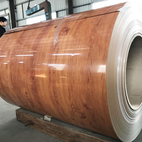 Wood-grain pre-painted coil